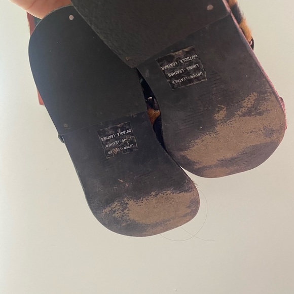 Urban outfitters black and leopard leather sandals - Picture 4 of 6